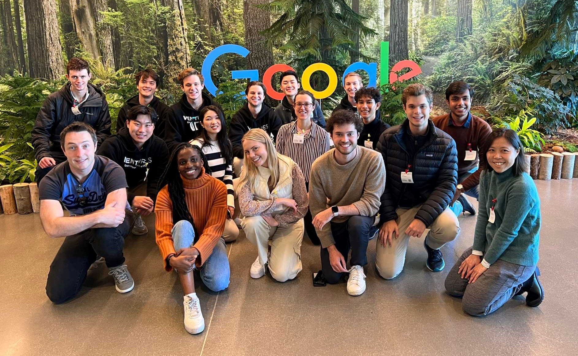 Simeon Gover and startup adventurers at Google