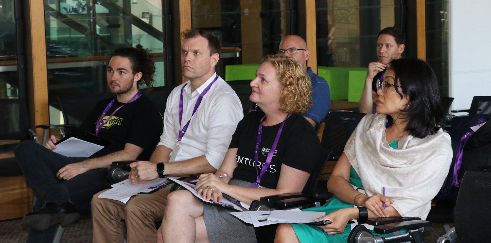 Jack judging at the ilab Accelerator bootcamp