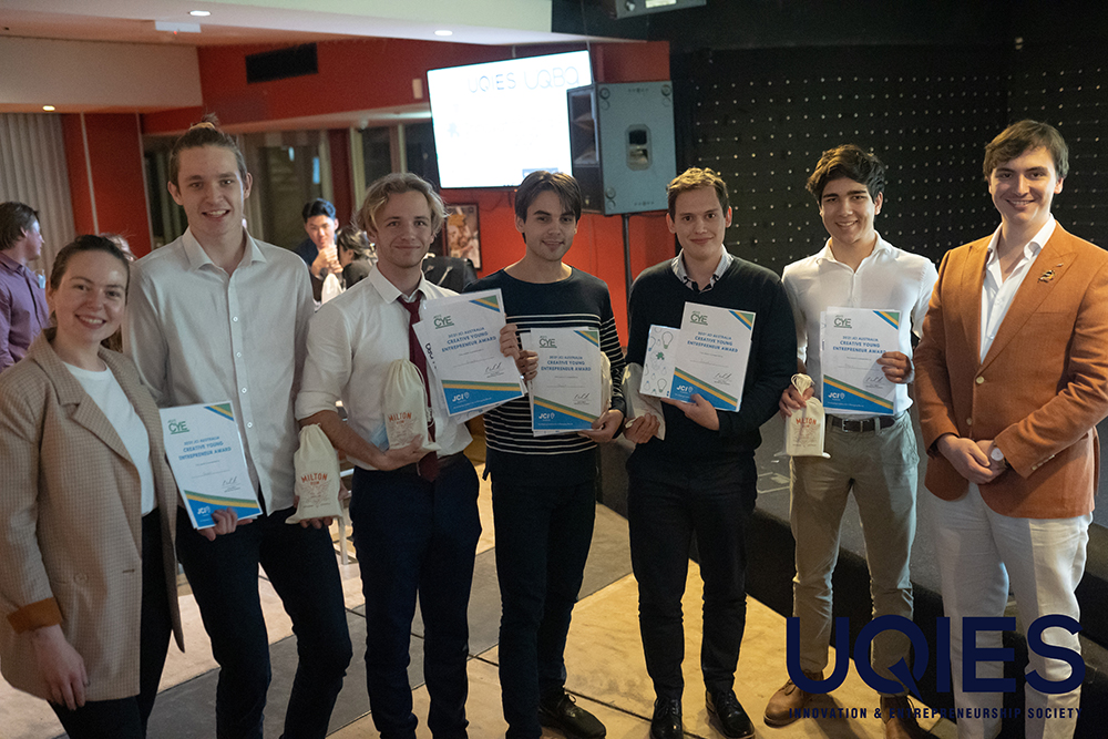 Innovation Challenge Winners holding their awards