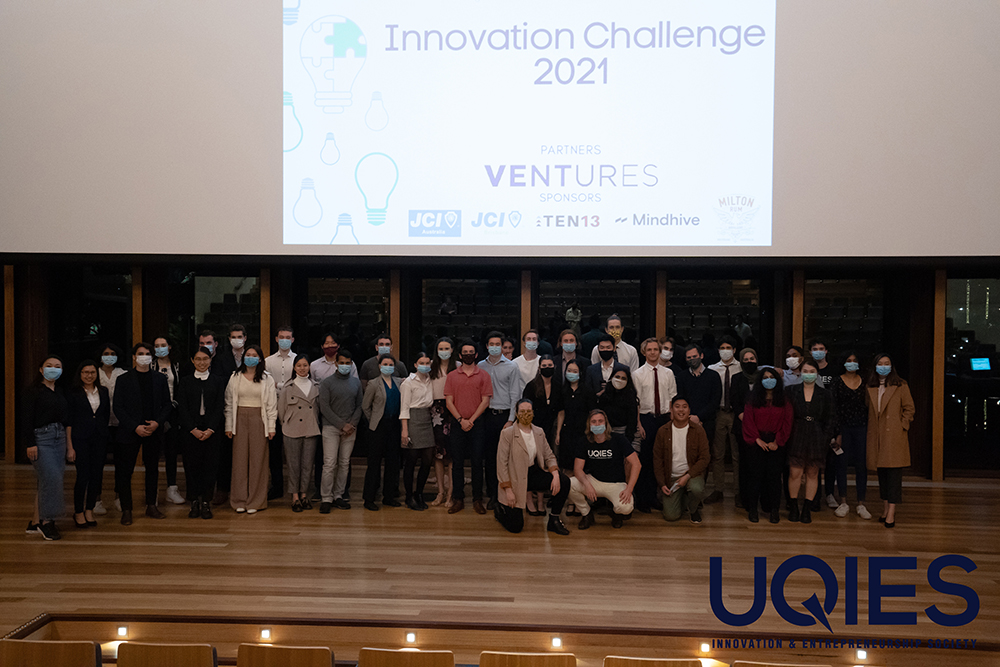 Final pitch event for Innovation Challenge at the UQ GHD auditorium