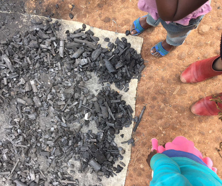 school kitchen in a Rwandan refugee camp