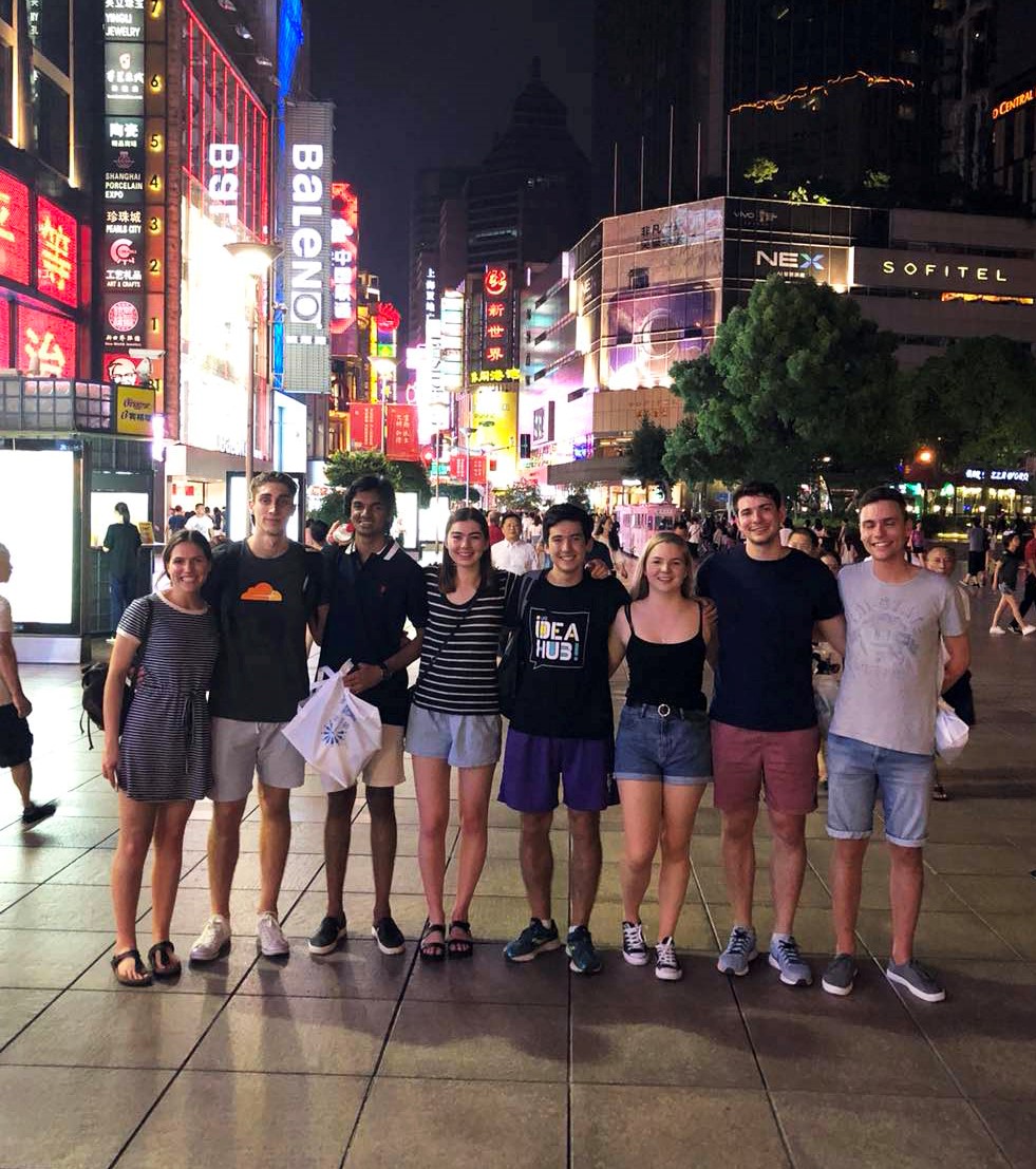 Students in Shanghai for the 2018 Startup AdVenture 