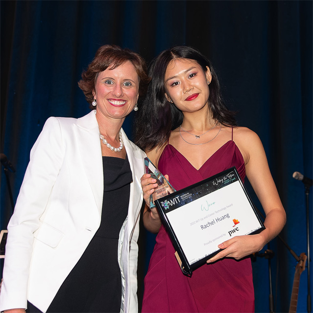 Rachel Huang has taken out the Up-and-Comer Technology Award in the 2022 Women in Technology (WiT) Awards