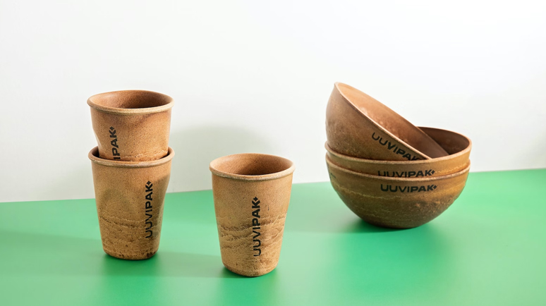 Uuvipak products (bowls and cups)