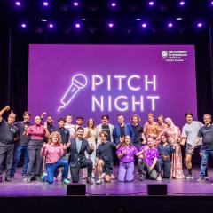 ilab cohort on stage at pitch night 