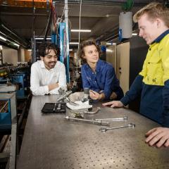 Herik Labs team working at the lab