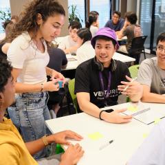 people workshopping in ventures space